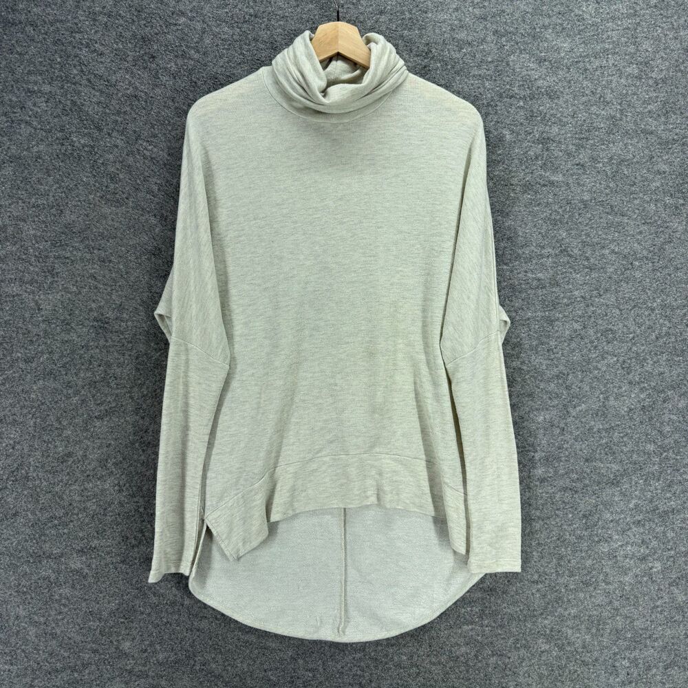 Madison & Berkeley Sweater Pullover Women S Small Gray Knit Turtleneck Rayon